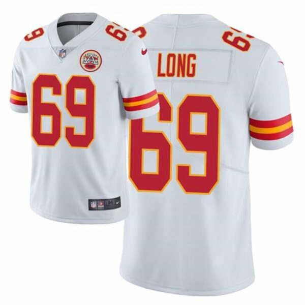 Kansas City Chiefs 69 Kyle Long White Vapor Untouchable Limited Stitched NFL Jersey