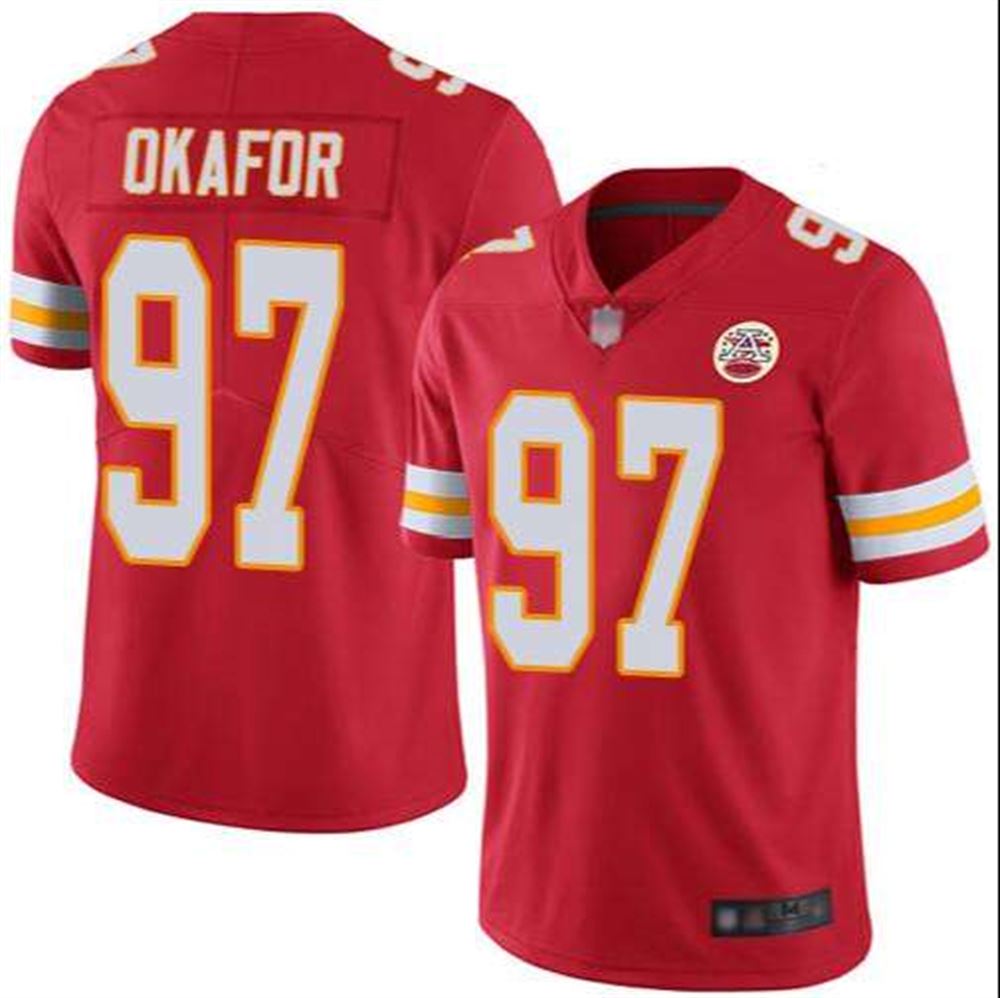Kansas City Chiefs #97 Alex Okafor Red Vapor Untouchable Limited Stitched NFL Jersey