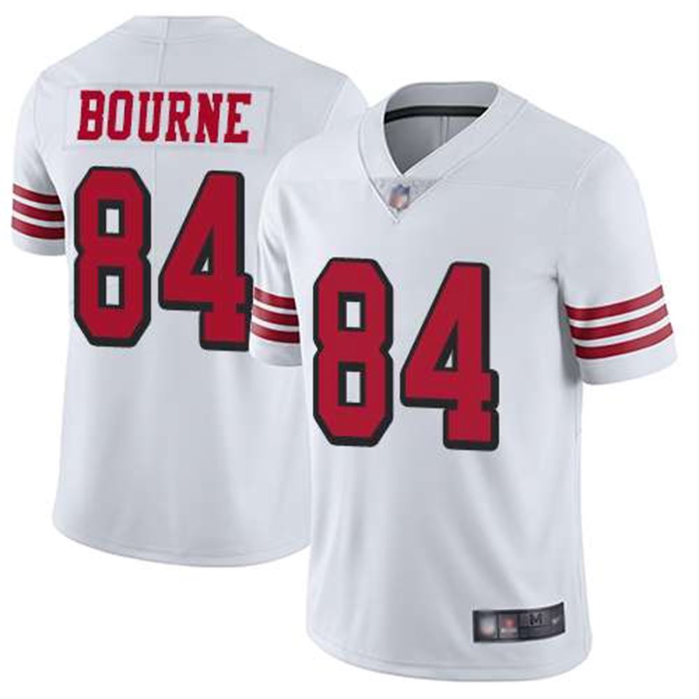 San Francisco 49ers Youth #84 Kendrick Bourne White Limited Color Rush Vapor Untouchable Jersey