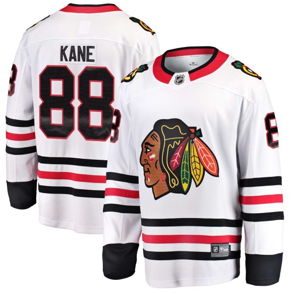 Mens Chicago Blackhawks Patrick Kane Fanatics Branded White Breakaway Player Jersey