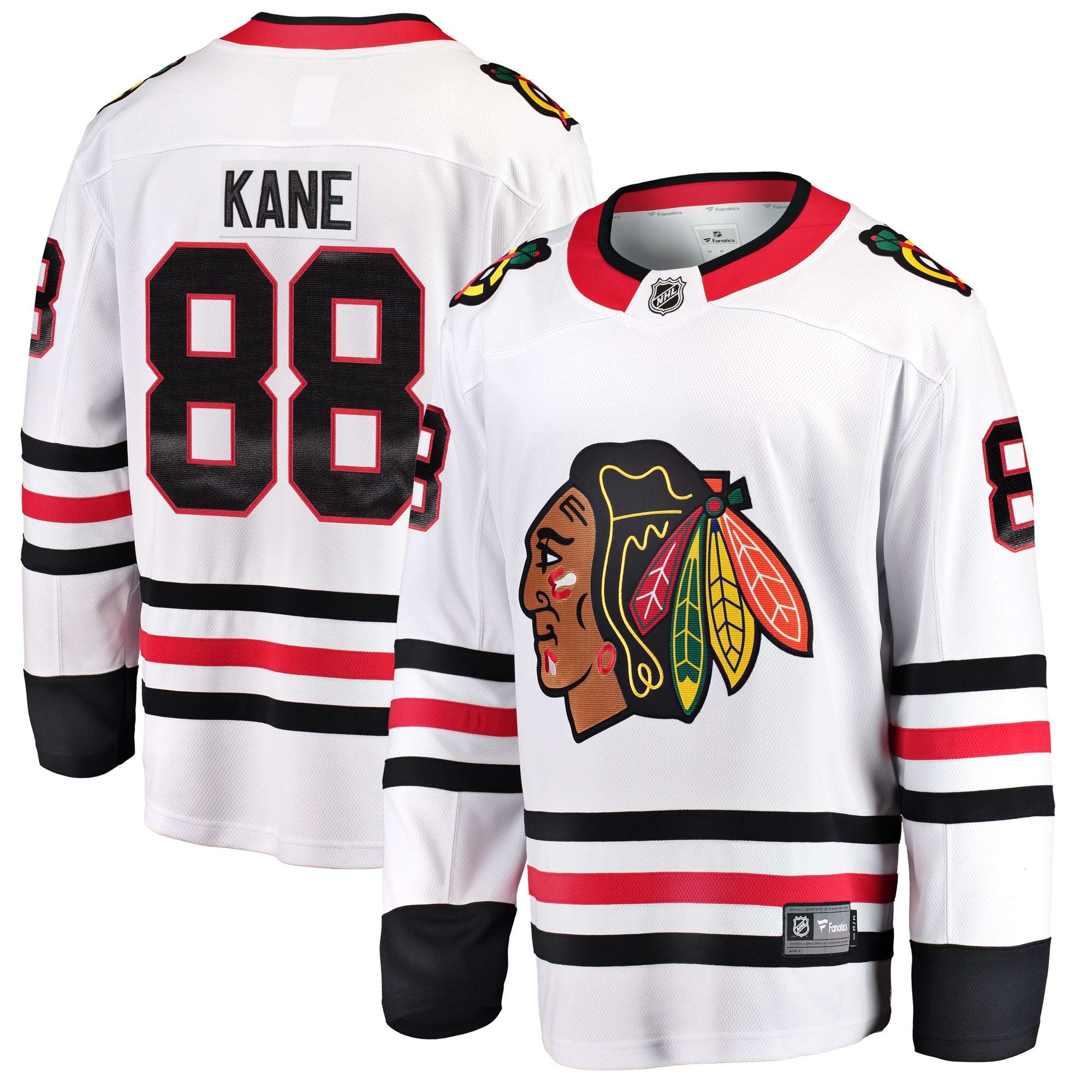 Men's Chicago Blackhawks Patrick Kane Fanatics Branded White Breakaway Player Jersey