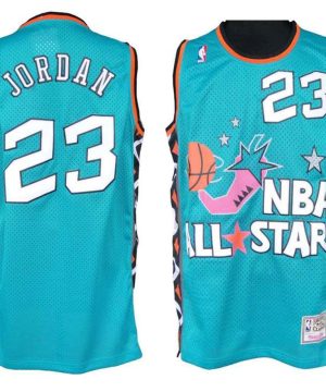 Mitchell And Ness Bulls 23 Michael Jordan Baby Blue 1996 All Star Stitched NBA Jersey