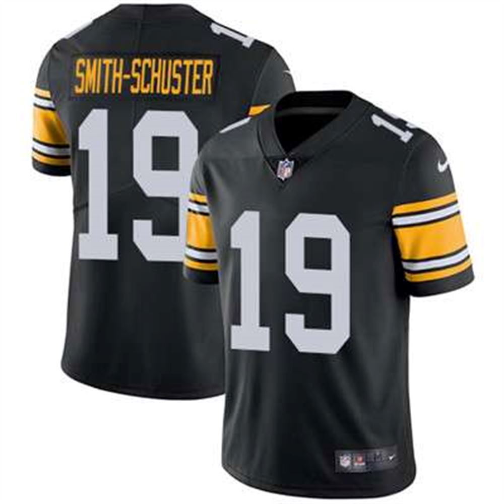 Pittsburgh Steelers #19 JuJu Smith-Schuster Black Alternate Men's Stitched NFL Vapor Untouchable Limited Jersey