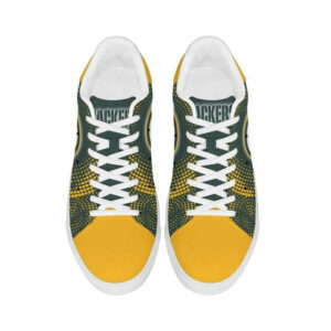 NFL Green Bay Packers Mens and Womens NFL Gift For Fan Low top Leather Skate Shoes Tennis Shoes Fashion Sneakers H97
