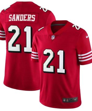 NFL San Francisco 49ers 21 Deion Sanders Red 2018 Rush Vapor Untouchable Limited Stitched NFL Jersey