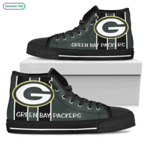 Steaky Trending Fashion Y Green Bay Packers High Top Shoes Sport Sneakers