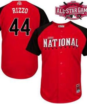 National League Chicago Cubs 44 Anthony Rizzo 2015 MLB All Star Red Jersey