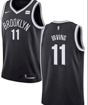Nets 11 Kyrie Irving Black Stitched NBA Jersey