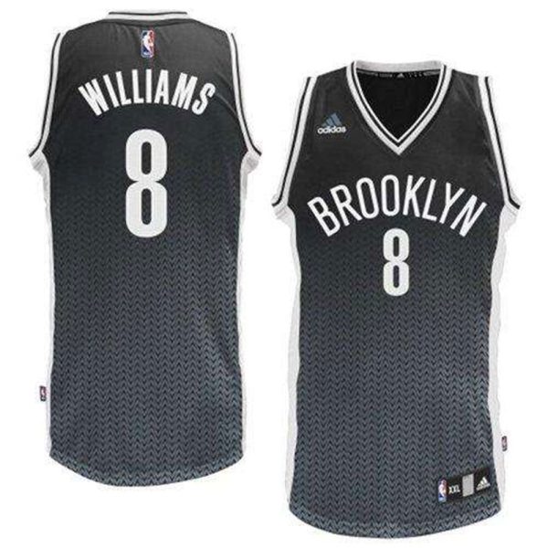 Nets 8 Deron Williams Black Resonate Fashion Swingman Stitched NBA Jersey 1