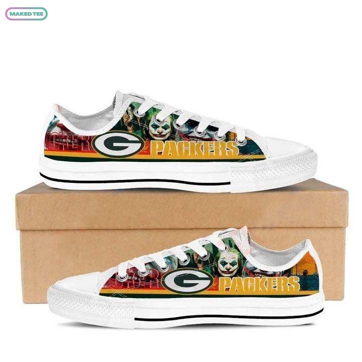 Nfl Green Bay Packers Low Top Canvas Shoes Sneakers Tmt705 Ds0 07474 z37