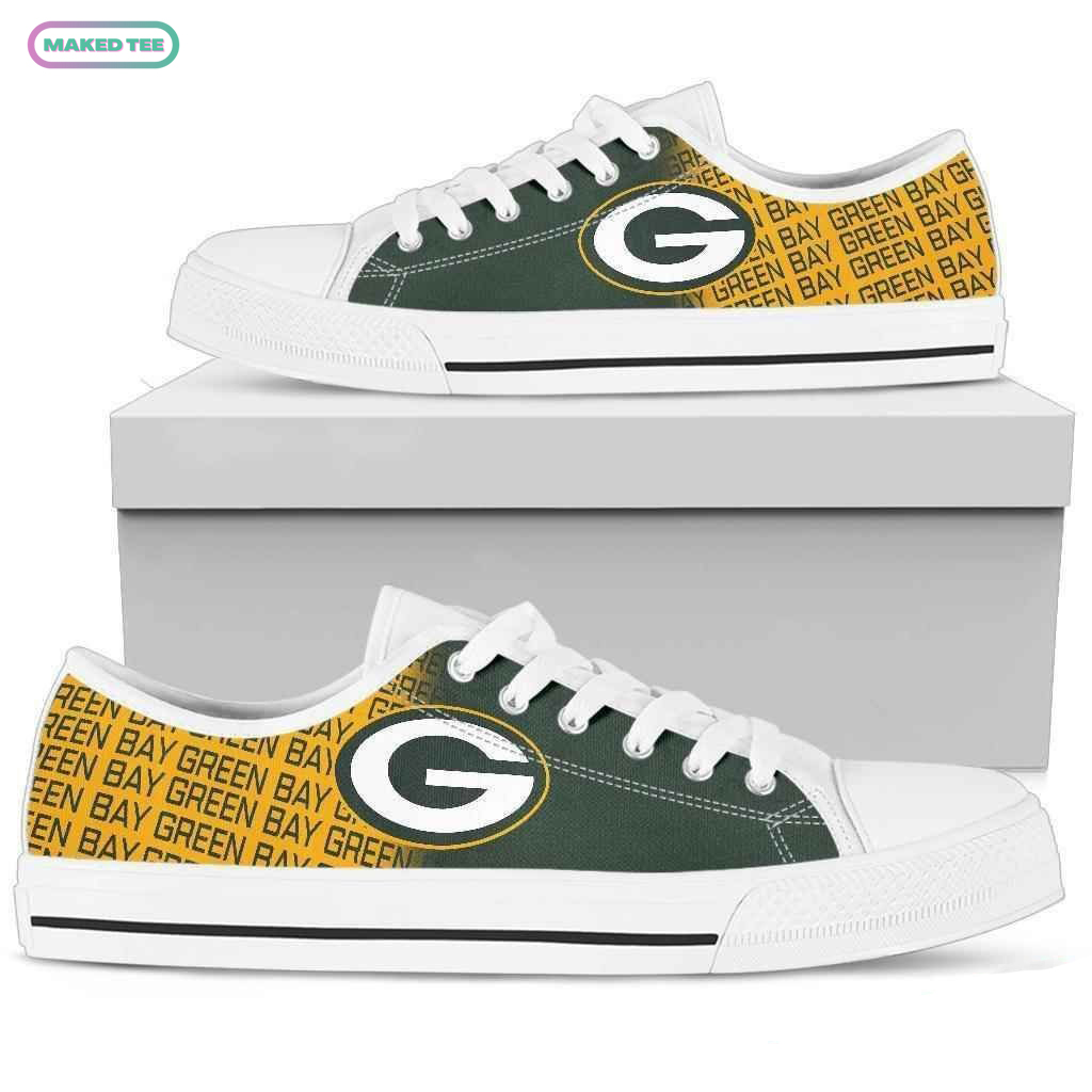 Nfl Green Bay Packers Low Top Shoes Sport Sneakers