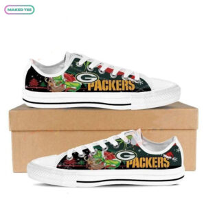 Nfl Green Bay Packers The Grinch Low Top Canvas Shoes Sneakers Tmt118 Ds0 07520 z37 1