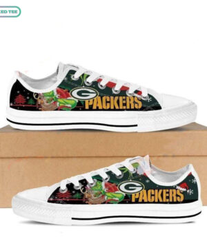 Nfl Green Bay Packers The Grinch Low Top Canvas Shoes Sneakers Tmt118 Ds0 07520 z37