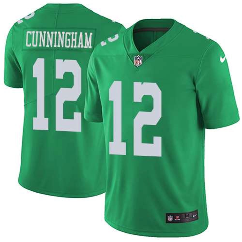 Philadelphia Eagles #12 Randall Cunningham Green Men's Stitched NFL Limited Rush Jersey