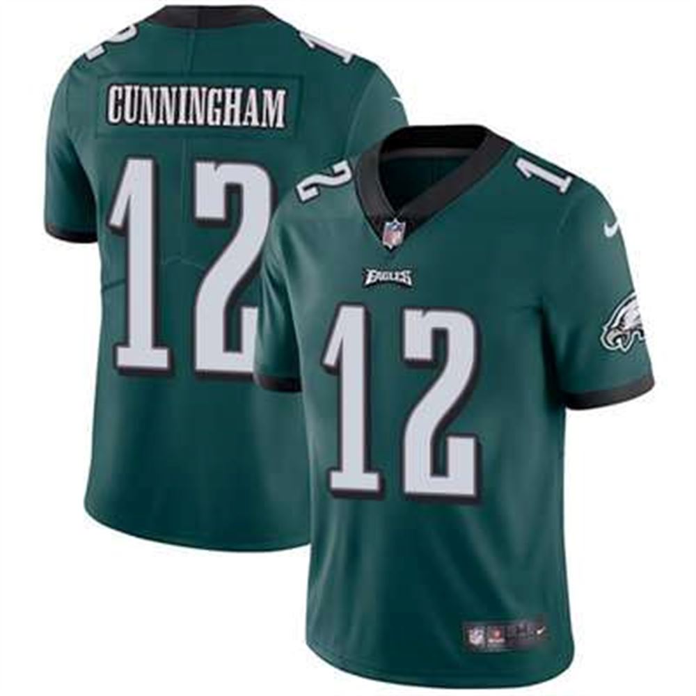 Philadelphia Eagles #12 Randall Cunningham Midnight Green Team Color Stitched NFL Vapor Untouchable Limited Jersey