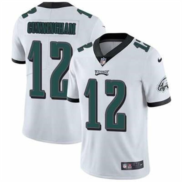 Nike Philadelphia Eagles 12 Randall Cunningham White Stitched NFL Vapor Untouchable Limited Jersey