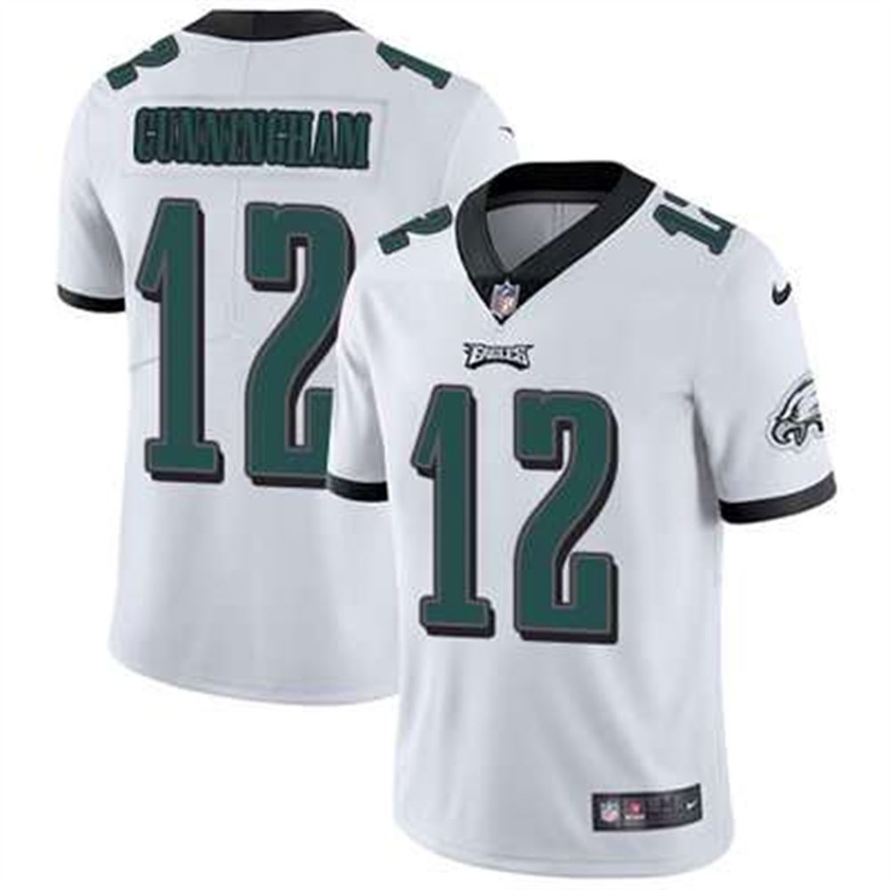 Philadelphia Eagles #12 Randall Cunningham White Stitched NFL Vapor Untouchable Limited Jersey