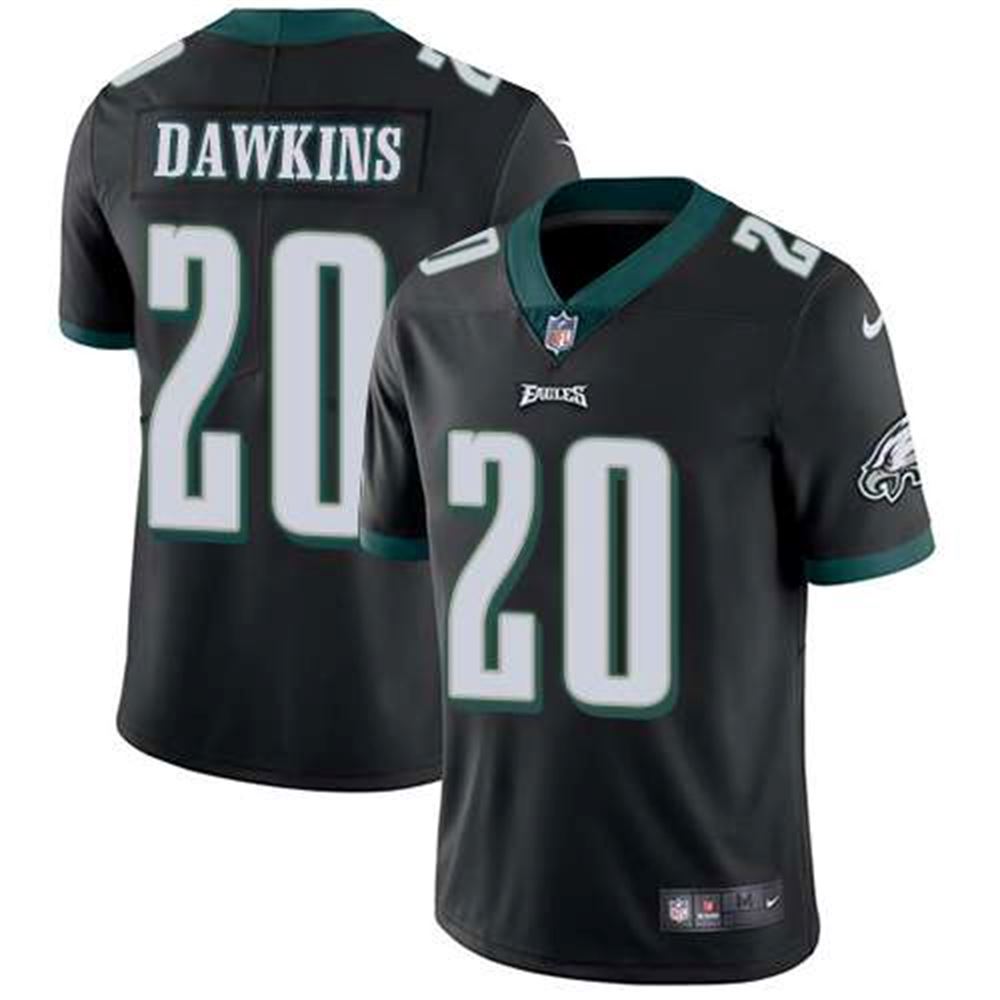 Philadelphia Eagles #20 Brian Dawkins Black Alternate Men's Stitched NFL Vapor Untouchable Limited Jersey