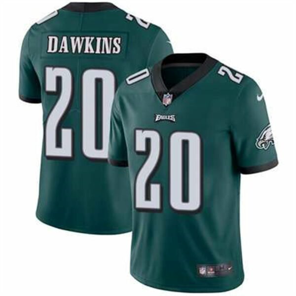 Nike Philadelphia Eagles 20 Brian Dawkins Midnight Green Team Color Stitched NFL Vapor Untouchable Limited Jersey