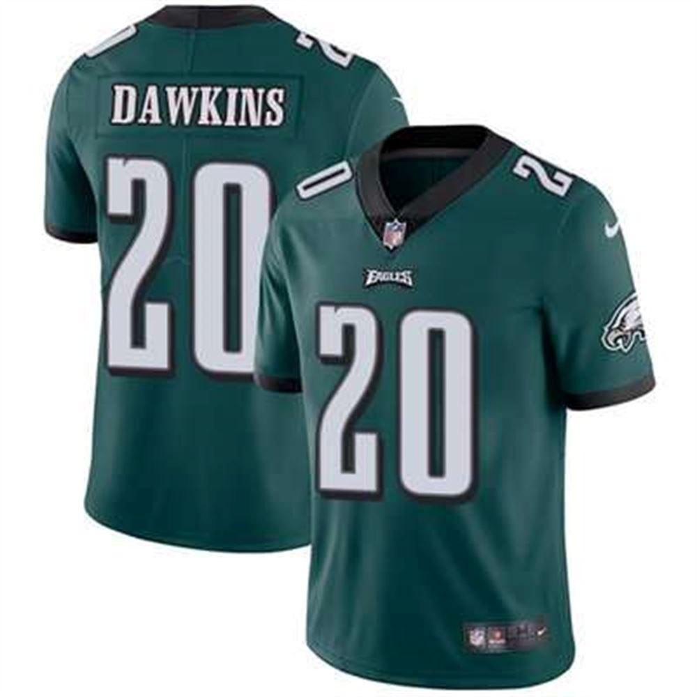 Philadelphia Eagles #20 Brian Dawkins Midnight Green Team Color Stitched NFL Vapor Untouchable Limited Jersey