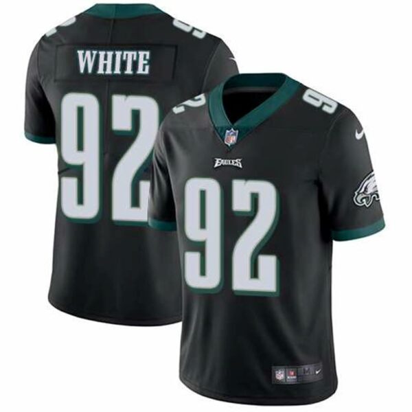 Nike Philadelphia Eagles 92 Reggie White Black Alternate Mens Stitched NFL Vapor Untouchable Limited Jersey