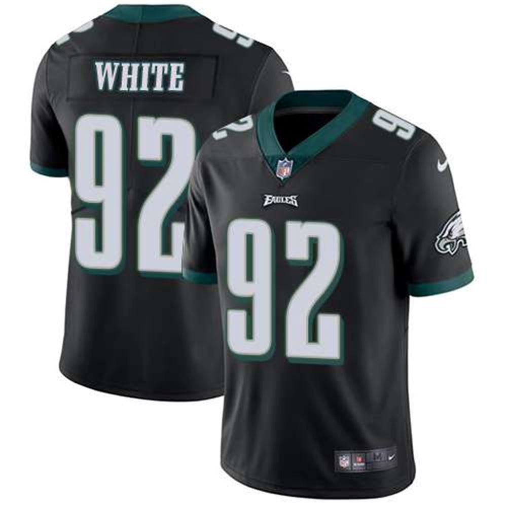 Philadelphia Eagles #92 Reggie White Black Alternate Men's Stitched NFL Vapor Untouchable Limited Jersey
