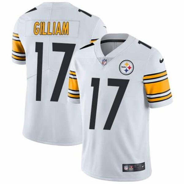 Nike Pittsburgh Steelers 17 Joe Gilliam White Mens Stitched NFL Vapor Untouchable Limited Jersey 1