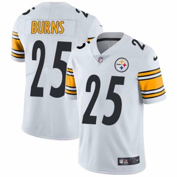 Nike Pittsburgh Steelers 25 Artie Burns White Mens Stitched NFL Vapor Untouchable Limited Jersey