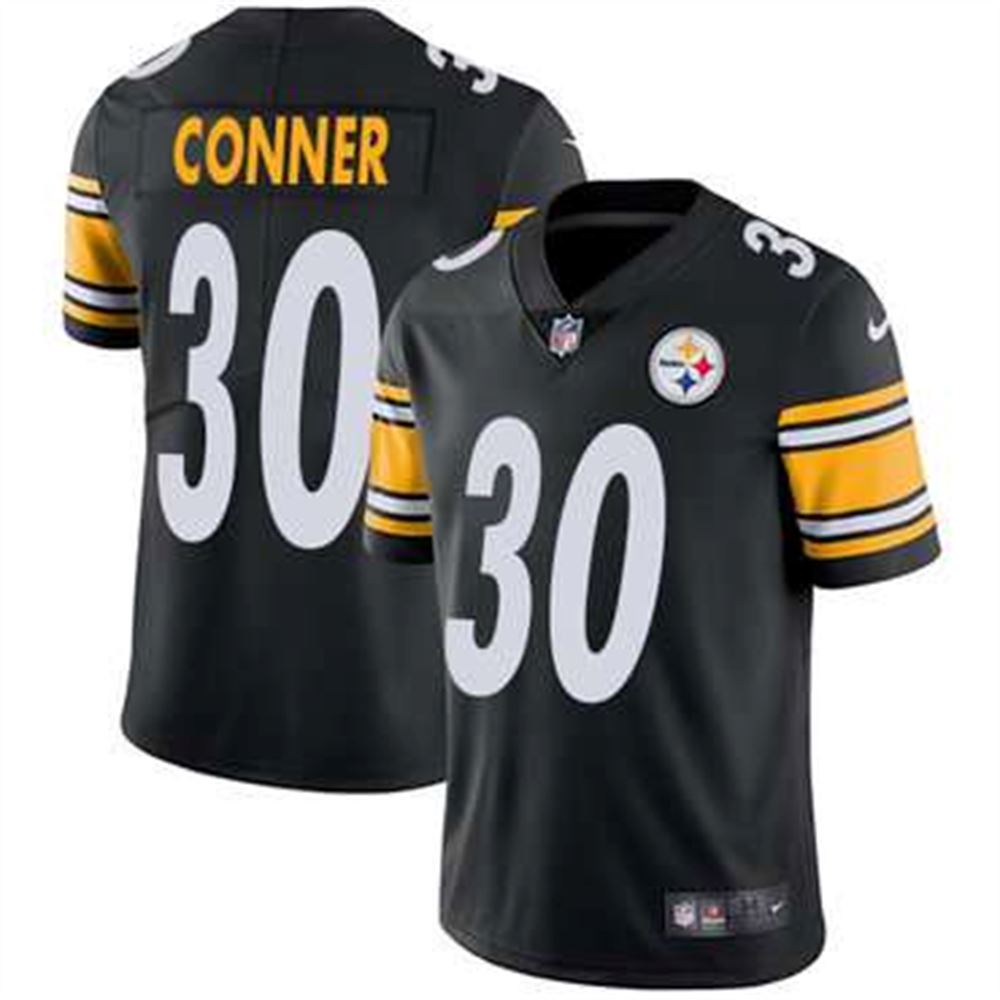 Pittsburgh Steelers #30 James Conner Black Team Color Men's Stitched NFL Vapor Untouchable Limited Jersey