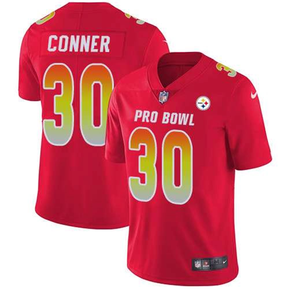 Pittsburgh Steelers #30 James Conner Red Men's Stitched NFL Limited AFC 2019 Pro Bowl Jersey