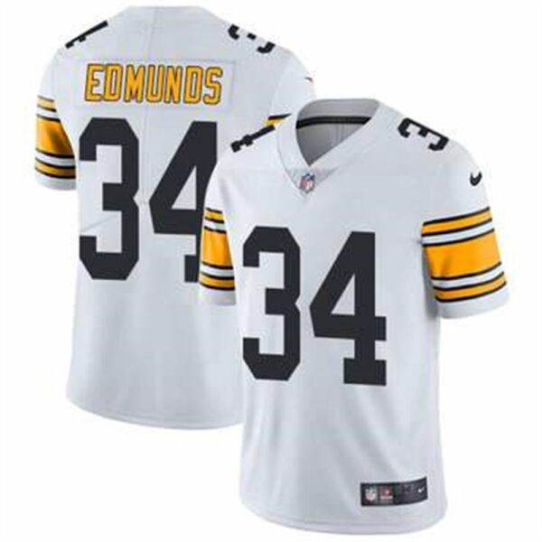 Nike Pittsburgh Steelers 34 Terrell Edmunds White Mens Stitched NFL Vapor Untouchable Limited Jersey