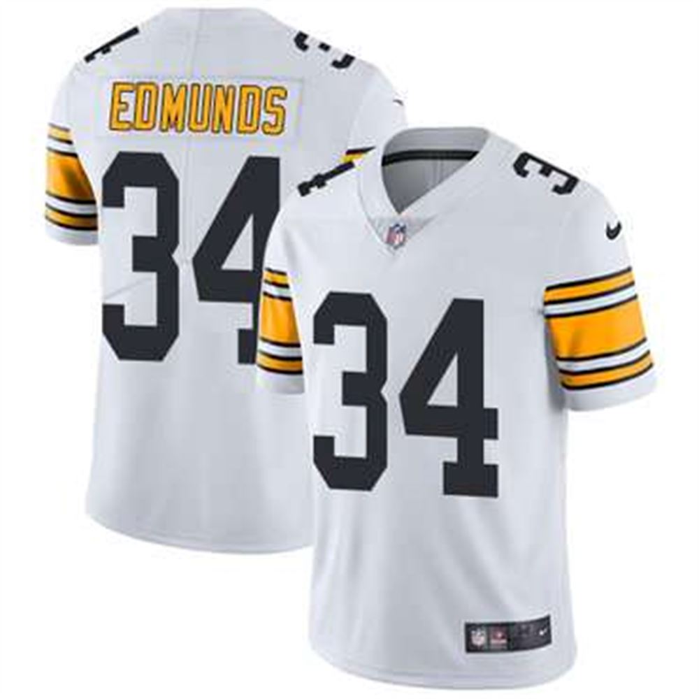 Pittsburgh Steelers #34 Terrell Edmunds White Men's Stitched NFL Vapor Untouchable Limited Jersey