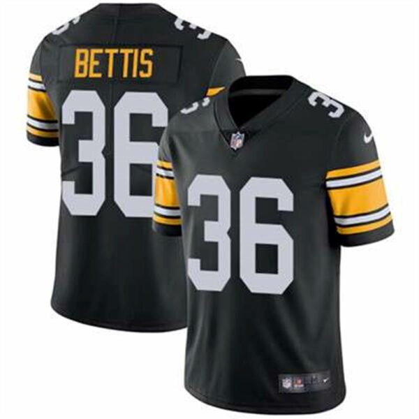 Nike Pittsburgh Steelers 36 Jerome Bettis Black Alternate Mens Stitched NFL Vapor Untouchable Limited Jersey