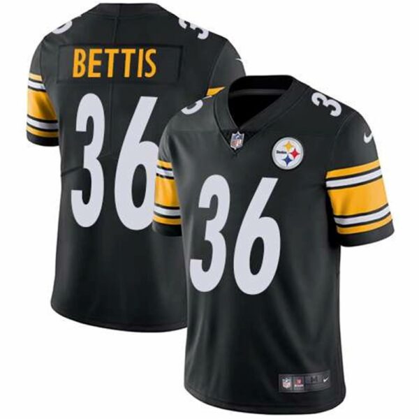 Nike Pittsburgh Steelers 36 Jerome Bettis Black Team Color Mens Stitched NFL Vapor Untouchable Limited Jersey