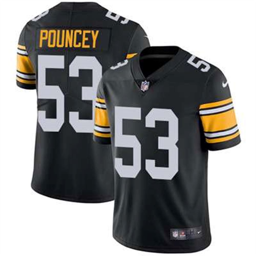 Pittsburgh Steelers #53 Maurkice Pouncey Black Alternate Men's Stitched NFL Vapor Untouchable Limited Jersey