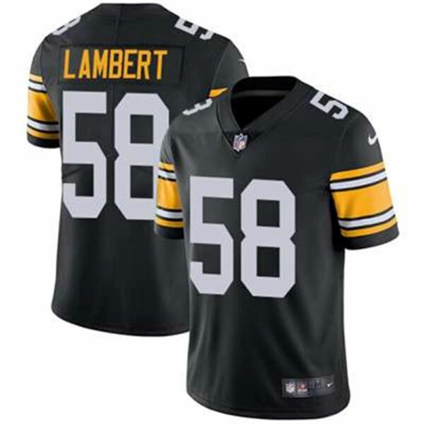 Nike Pittsburgh Steelers 58 Jack Lambert Black Alternate Mens Stitched NFL Vapor Untouchable Limited Jersey