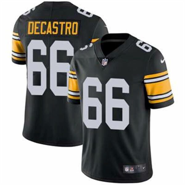 Nike Pittsburgh Steelers 66 David DeCastro Black Alternate Mens Stitched NFL Vapor Untouchable Limited Jersey 1