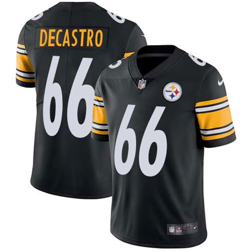 Pittsburgh Steelers #66 David DeCastro Black Team Color Men's Stitched NFL Vapor Untouchable Limited Jersey