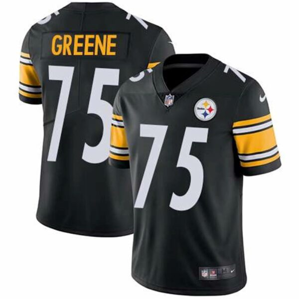Nike Pittsburgh Steelers 75 Joe Greene Black Team Color Mens Stitched NFL Vapor Untouchable Limited Jersey 1