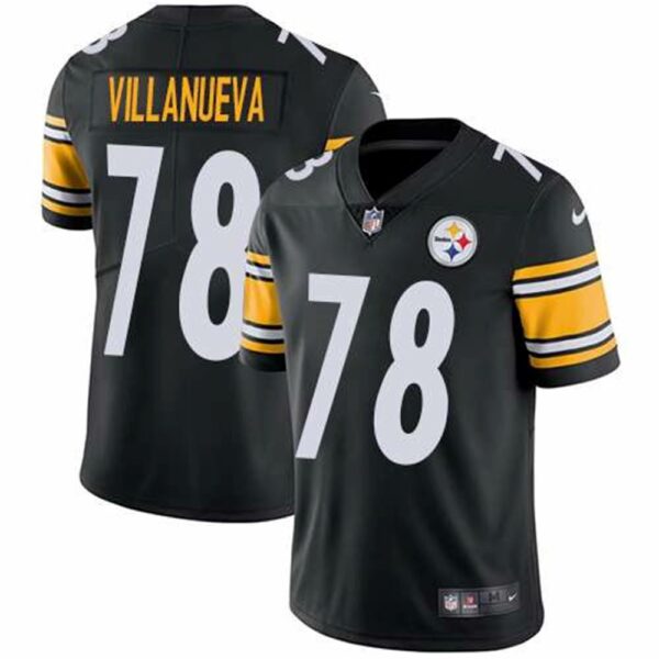 Nike Pittsburgh Steelers 78 Alejandro Villanueva Black Team Color Mens Stitched NFL Vapor Untouchable Limited Jersey