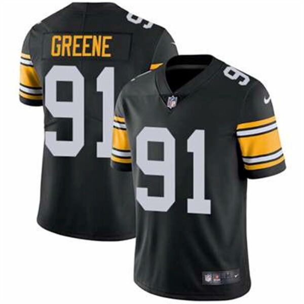 Nike Pittsburgh Steelers 91 Kevin Greene Black Alternate Mens Stitched NFL Vapor Untouchable Limited Jersey