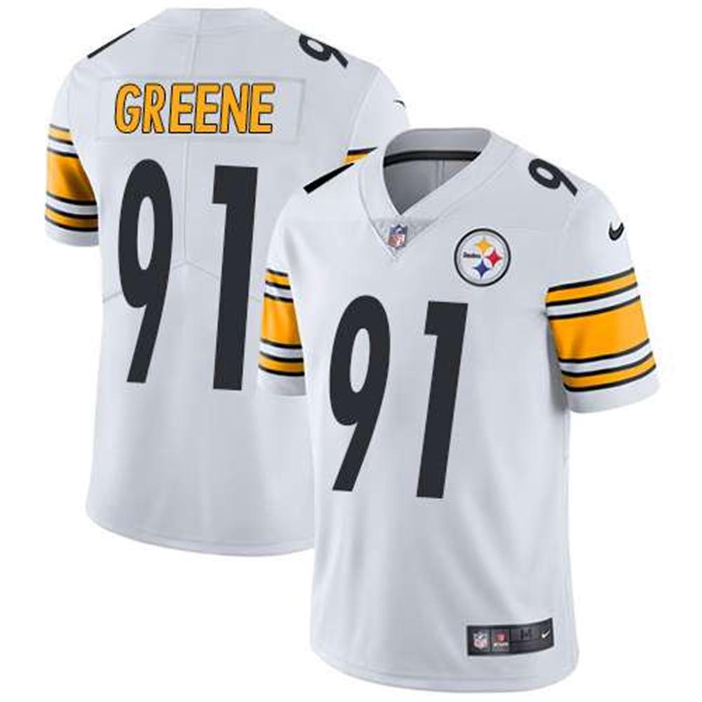 Pittsburgh Steelers #91 Kevin Greene White Men's Stitched NFL Vapor Untouchable Limited Jersey