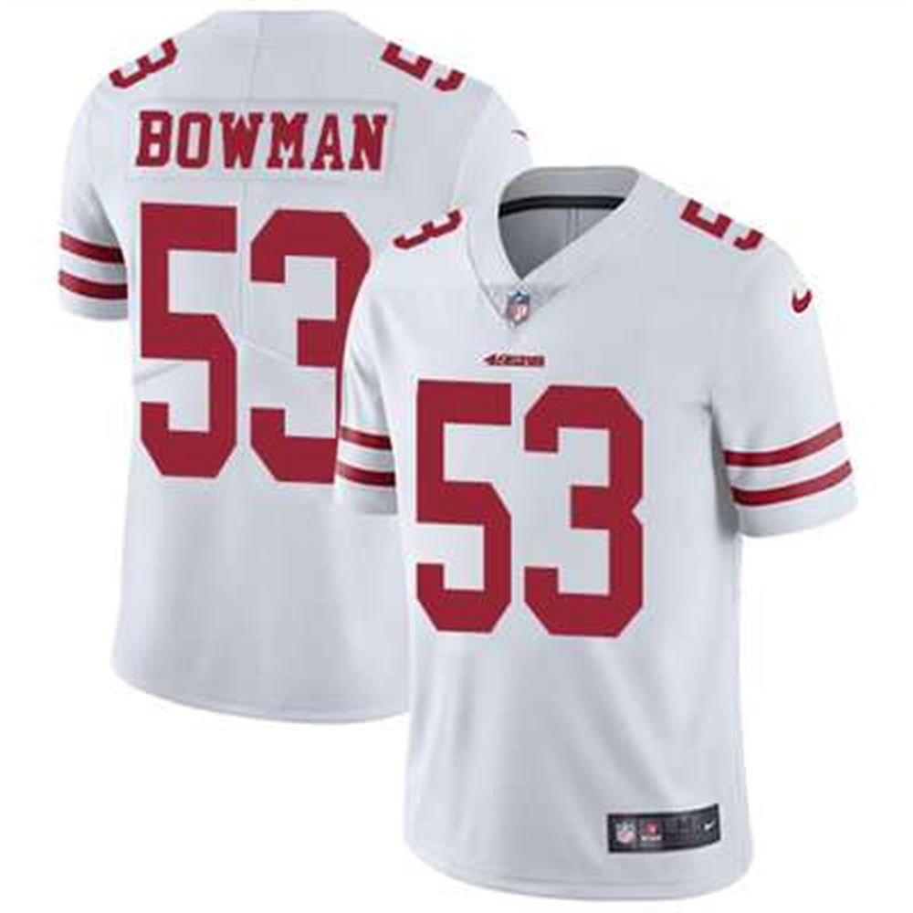 San Francisco 49ers #53 NaVorro Bowman White Stitched NFL Vapor Untouchable Limited Jersey