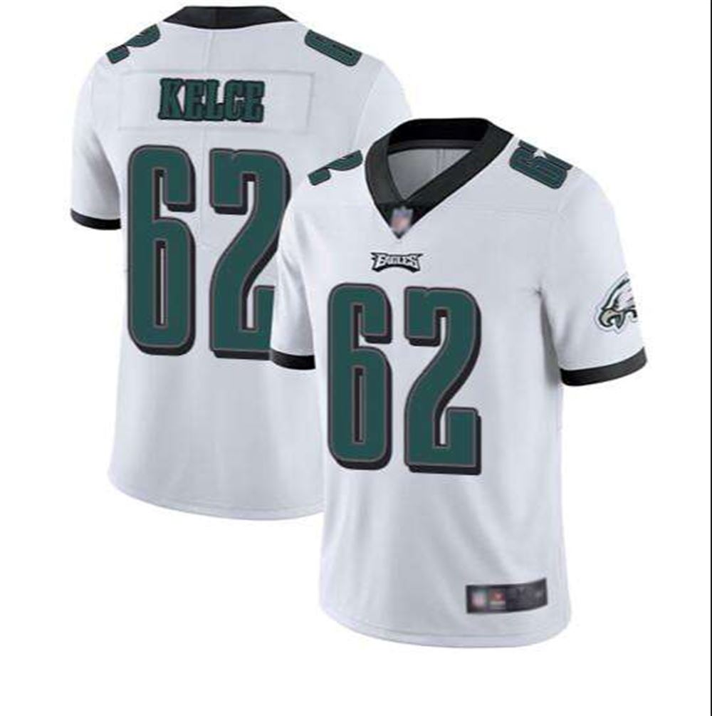 Philadelphia Eagles #62 Jason Kelce White Vapor Untouchable Limited Stitched NFL Jersey