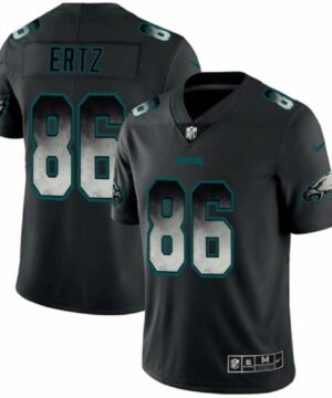 Philadelphia Eagles 86 Zach Ertz Black 2019 Smoke Fashion Limited Stitched NFL Jersey