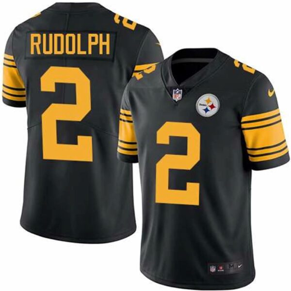 Pittsburgh Steelers 2 Mason Rudolph Black Color Rush Limited Stitched NFL Jersey