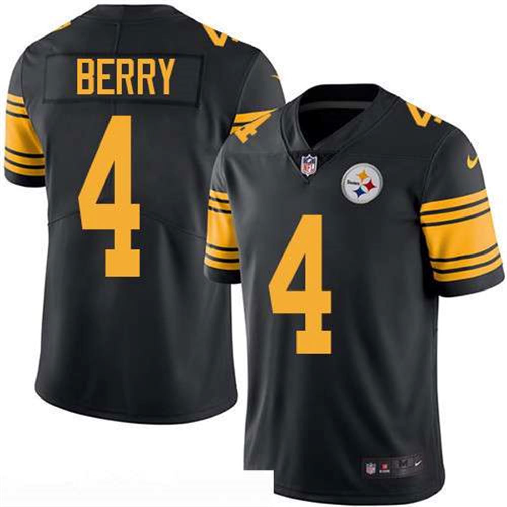 Pittsburgh Steelers #4 Jordan Berry Black 2016 Color Rush Stitched NFL Limited Jersey