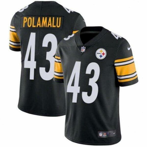 Pittsburgh Steelers 43 Troy Polamalu Black Vapor Untouchable Limited Stitched NFL Jersey