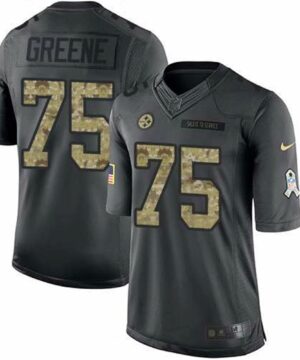 Pittsburgh Steelers 75 Joe Greene Black Anthracite 2016 Salute To Service Stitched NFL Nike Limited Jersey