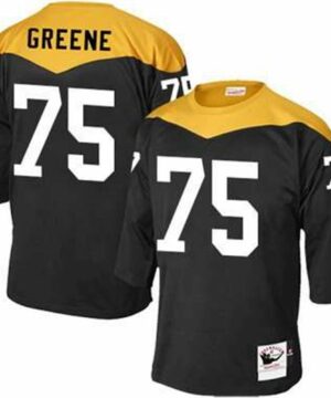 Pittsburgh Steelers 75 Joe Greene Black Retired Player 1967 Home Throwback NFL Jersey